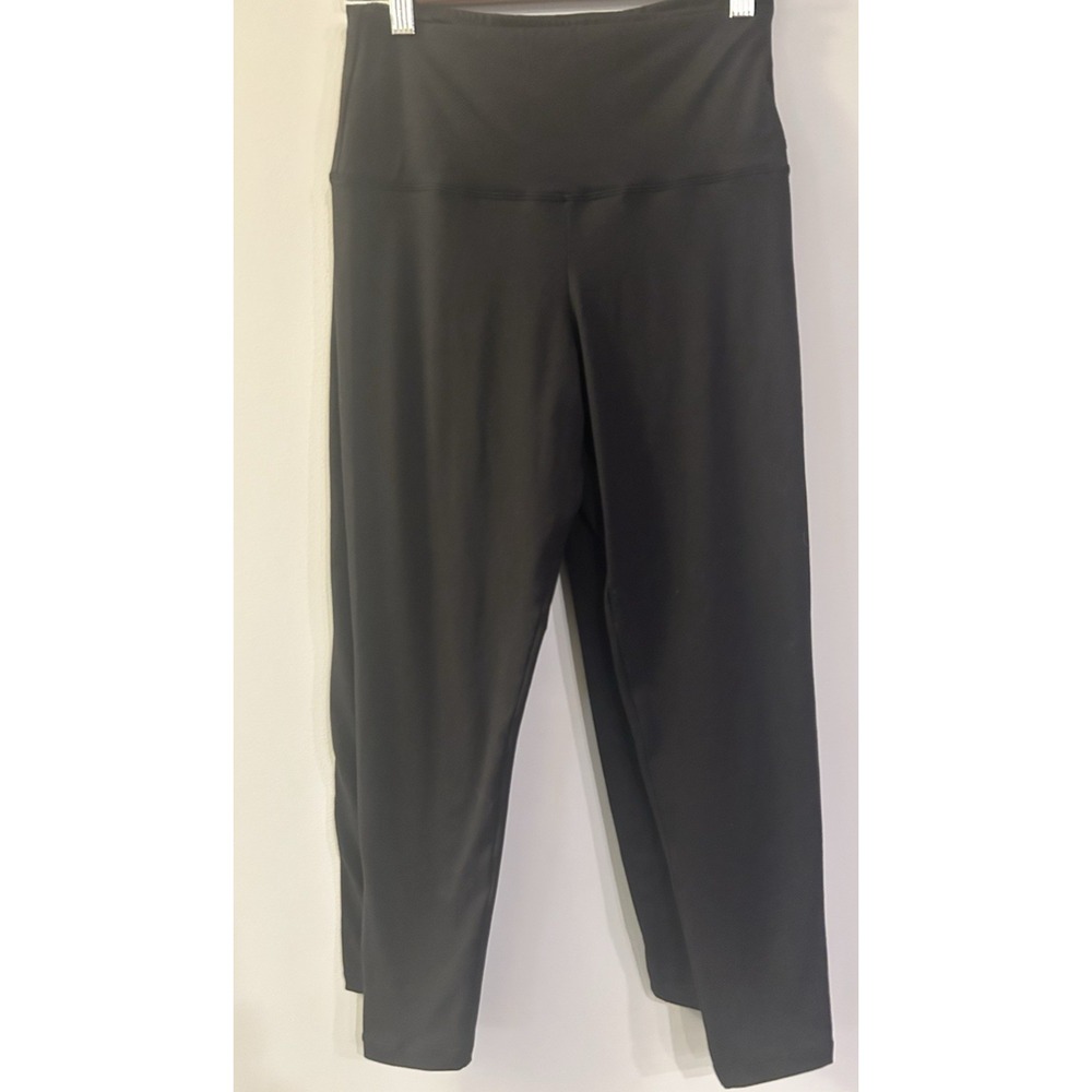 Felina Womens Black Leggings 2 Pack Wide Waistband  Lightweight Size Med. CL119